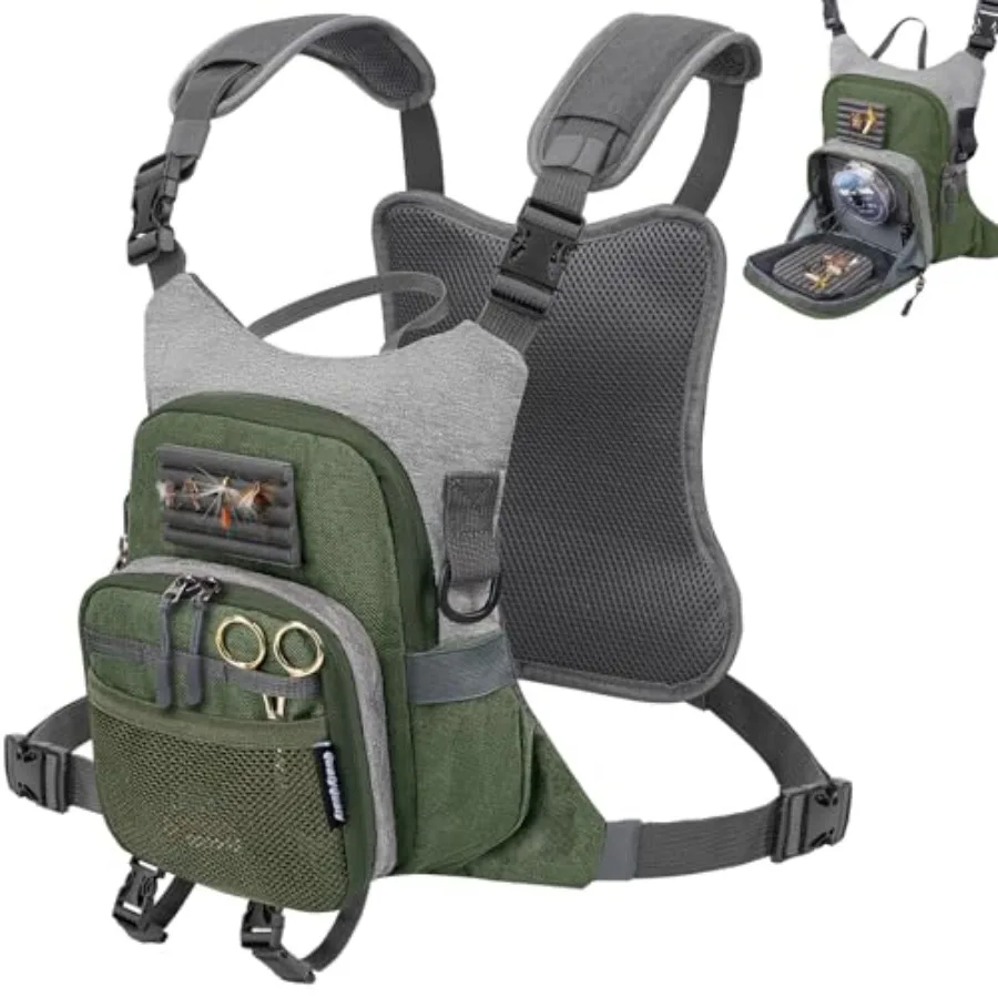 QulayQualy Fly Fishing Pack - Chest Pack with Work Station Lightweight Tackle Fishing Bag with Quick-Release
QulayQualy Fly Fishing Pack - Chest Pack with Work Station Lightweight Tackle Fishing Bag with Quick-Release