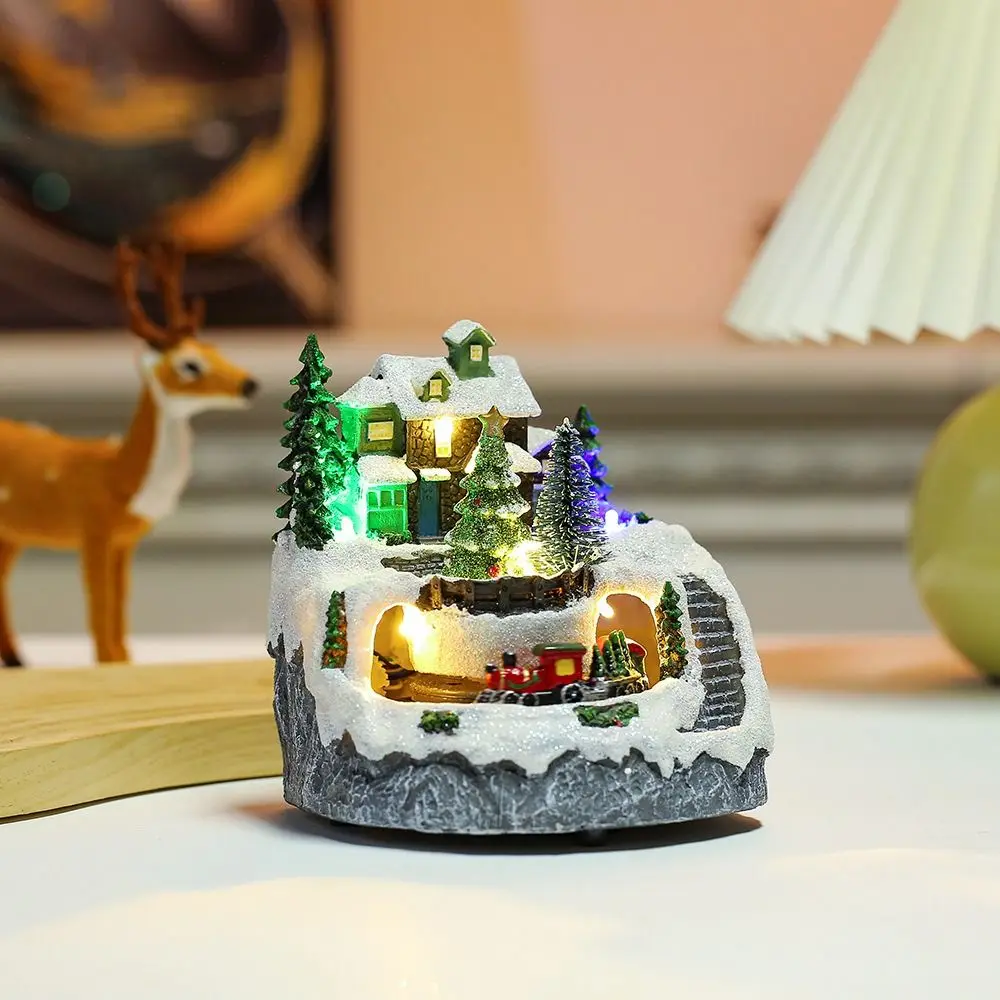 Resin Christmas Luminous Music Box Easy to Use Exquisite Snow House Music Box Vivid Christmas Luminous House Home Decor
Resin Christmas Luminous Music Box Easy to Use Exquisite Snow House Music Box Vivid Christmas Luminous House Home Decor