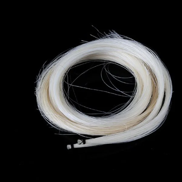 2 Hanks Violin Bow Mongolian Stallion Hair White Unbleached Excellent Grip for Viola Smaller Instruments Natural Thickness
2 Hanks Violin Bow Mongolian Stallion Hair White Unbleached Excellent Grip for Viola Smaller Instruments Natural Thickness