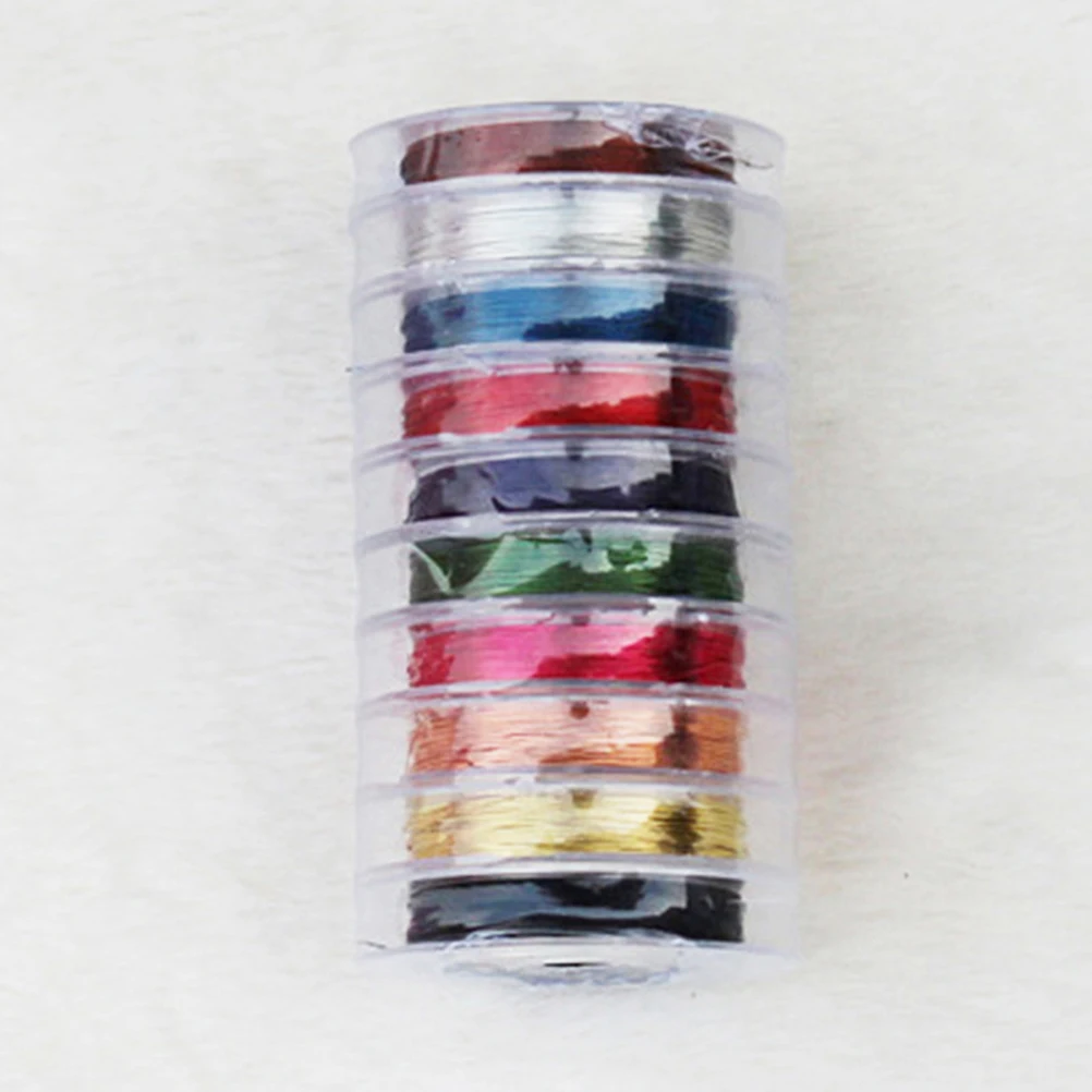 10pcs 10 Rolls Colored Copper Wire for Jewelry Making Beading Craft Bracelets Tiara Wrapping Flower Arranging
10pcs 10 Rolls Colored Copper Wire for Jewelry Making Beading Craft Bracelets Tiara Wrapping Flower Arranging