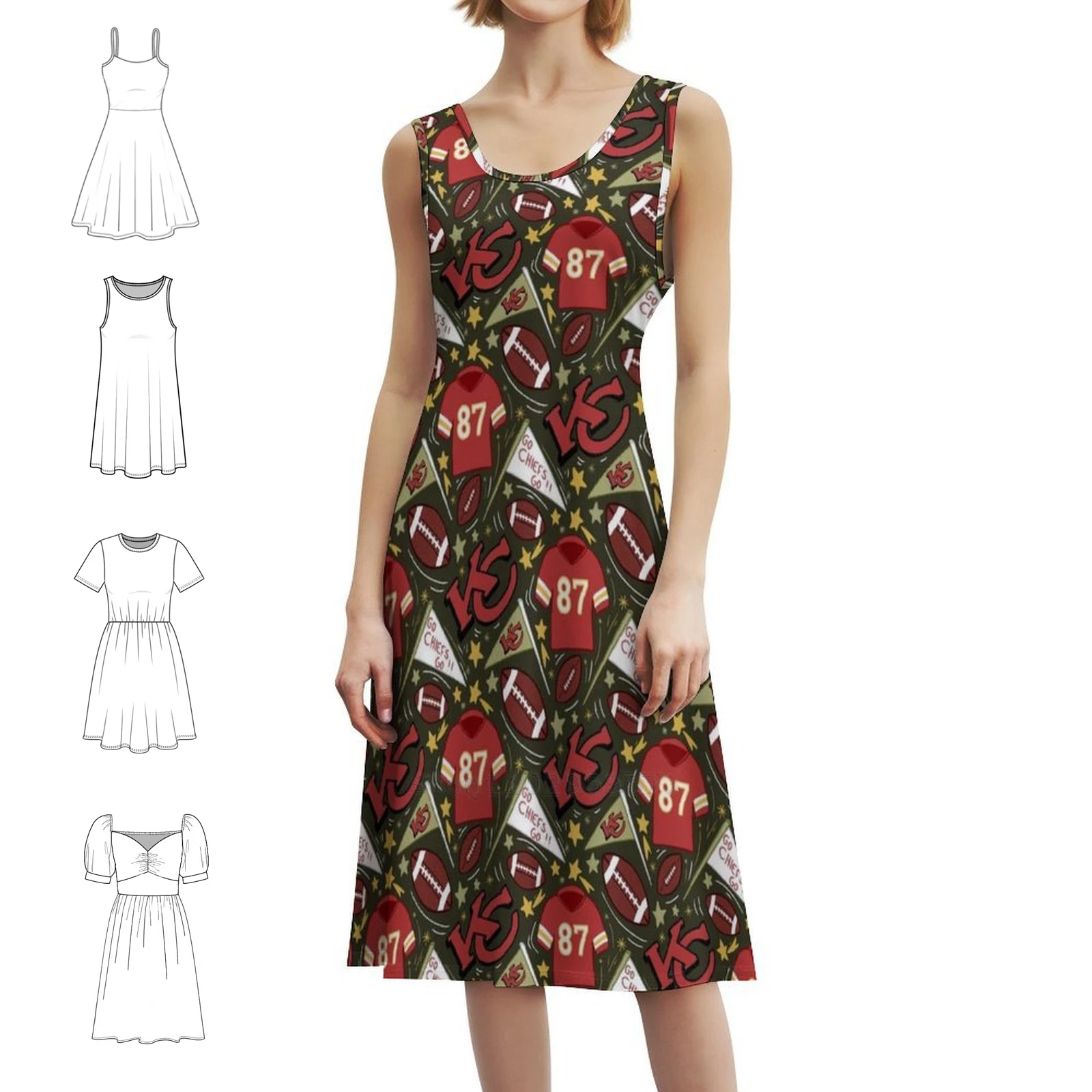 Travis Kelce Chiefs Pattern (Хаки-зеленый), женское элегантное праздничное платье, платье трапециевидной формы с короткими/длинными/без рукавов, варианты Travis
Travis Kelce Chiefs Pattern (Хаки-зеленый), женское элегантное праздничное платье, платье трапециевидной формы с короткими/длинными/без рукавов, варианты Travis