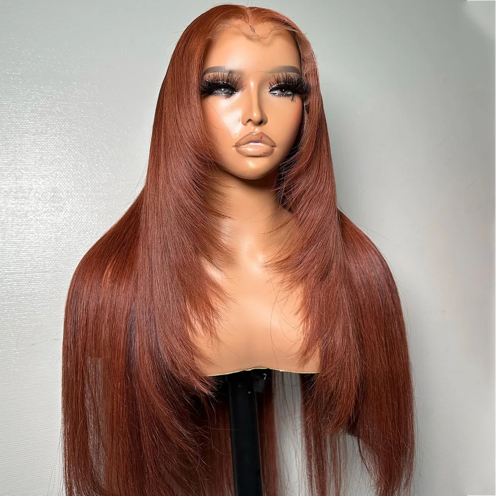 Layered 13x4 13x6 HD Lace Front Colored Wig 16-36 Inch Straight 300/400 Density Pre Plucked Wigs Color Glueless Wigs For Women
Layered 13x4 13x6 HD Lace Front Colored Wig 16-36 Inch Straight 300/400 Density Pre Plucked Wigs Color Glueless Wigs For Women