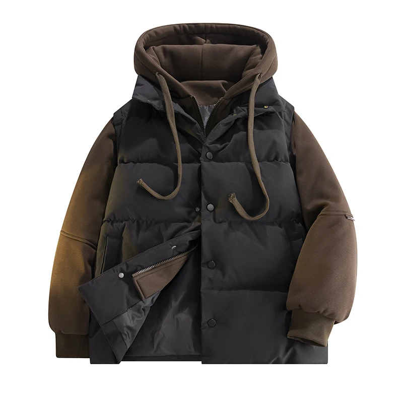 Men Hooded Thick Warm Colorful Bubble Coat Winter Jacket Korean Men's New Fake Two Piece Down Cotton Jacket Hip Hop Parka
Men Hooded Thick Warm Colorful Bubble Coat Winter Jacket Korean Men's New Fake Two Piece Down Cotton Jacket Hip Hop Parka