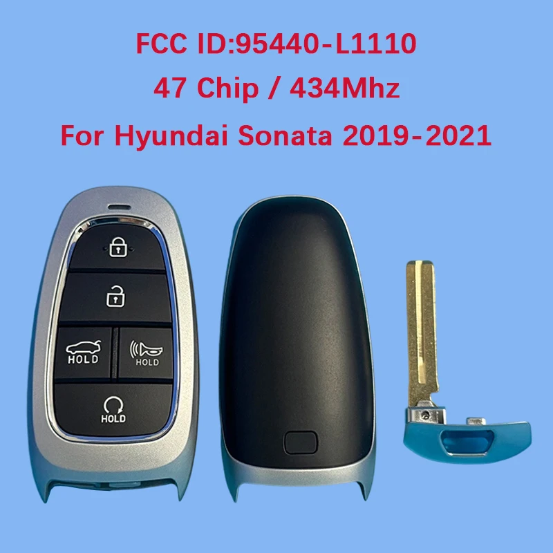CN020251 Aftermarket 5-кнопочный смарт-ключ с дистанционным автоматическим запуском 47 чипов 433 МГц FCC ID 95440-L1110 для Hyundai Sonata 2021+
CN020251 Aftermarket 5-кнопочный смарт-ключ с дистанционным автоматическим запуском 47 чипов 433 МГц FCC ID 95440-L1110 для Hyundai Sonata 2021+