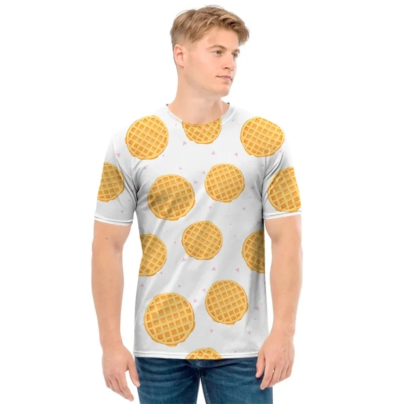 Summer Mens Short Sleeeve Casual T Shirt 3d Print Cute Waffle Pattern Tees Top For Men Women Plus Size Shirts Ropa Hombre
Summer Mens Short Sleeeve Casual T Shirt 3d Print Cute Waffle Pattern Tees Top For Men Women Plus Size Shirts Ropa Hombre