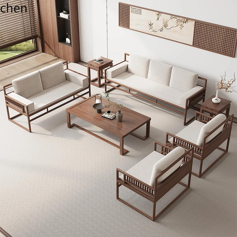 CP new Chinese solid wood sofa living room villa simple tea table coffee table combination light luxury integration
CP new Chinese solid wood sofa living room villa simple tea table coffee table combination light luxury integration