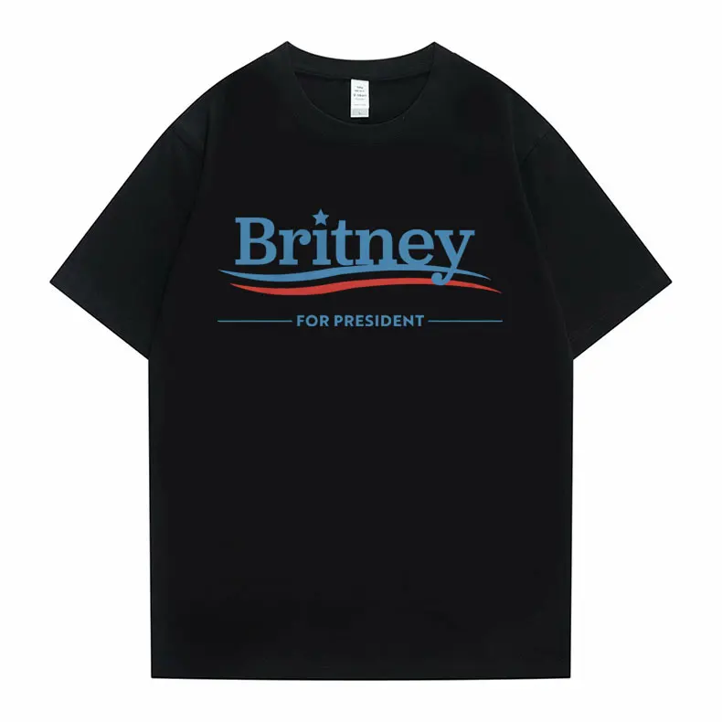 Britney for President Graphic Print Tshirt Britney Spears Men Women Hip Hop Fashion Vintage T Shirt Male Loose Oversized T-shirt
Britney for President Graphic Print Tshirt Britney Spears Men Women Hip Hop Fashion Vintage T Shirt Male Loose Oversized T-shirt