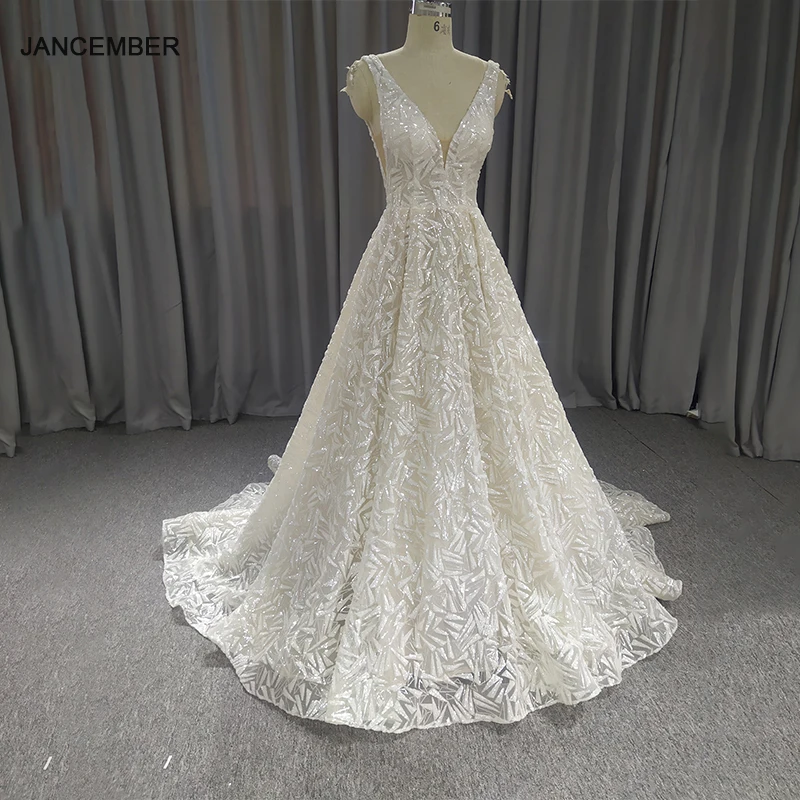 Modern Wedding Dresses V-neck Bridal Gowns Organza Pleat Robes For Formal Party Sleeveless Backless Vestidos De Novia Customized
Modern Wedding Dresses V-neck Bridal Gowns Organza Pleat Robes For Formal Party Sleeveless Backless Vestidos De Novia Customized