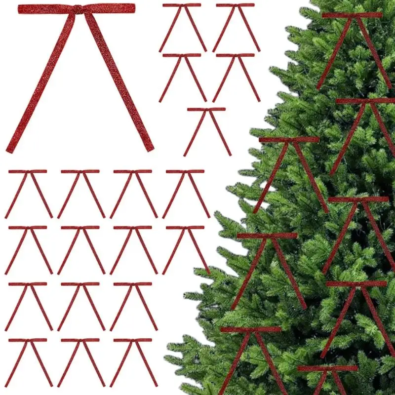 48Pcs Sparkling Velvety Bowknot Hanging Decoration for Christmas Tree Decoration Wedding Birthday Valentine's Day Party 87HA
48Pcs Sparkling Velvety Bowknot Hanging Decoration for Christmas Tree Decoration Wedding Birthday Valentine's Day Party 87HA