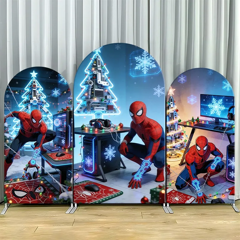 Arch Backdrop Cover Single Side Spider Man Holiday Festive Christmas Tree Party Decoration Photo Booth Background Props Event
Arch Backdrop Cover Single Side Spider Man Holiday Festive Christmas Tree Party Decoration Photo Booth Background Props Event