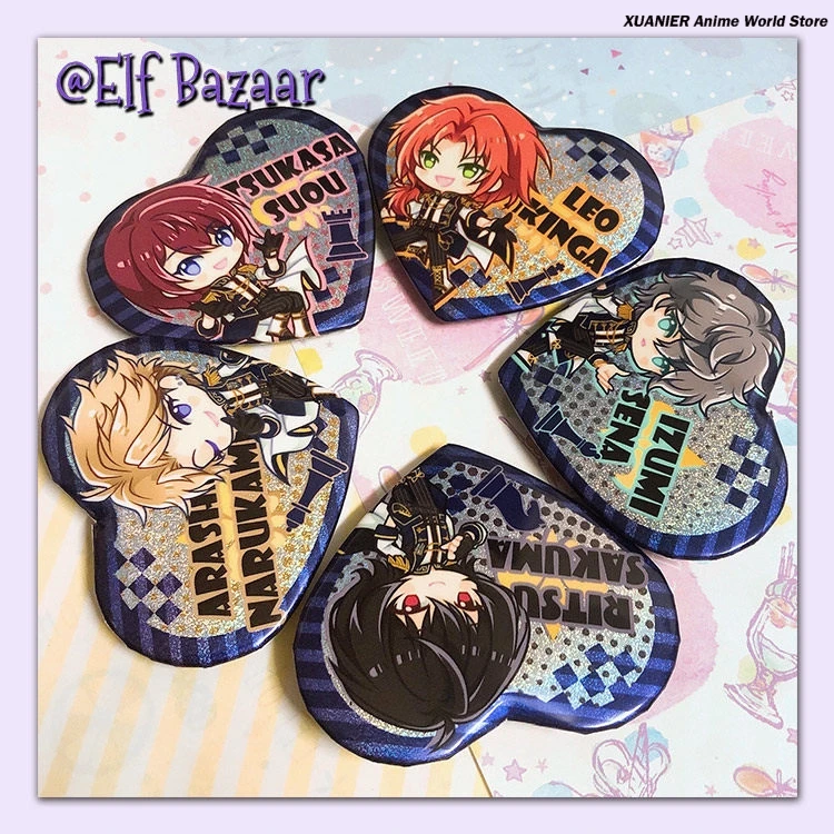 Ensemble Stars Narukami arashi Sakuma Ritsu Sena Izumi Suou Tsukasa Game Badge Brooch Pin Collection Pendant Bedge Ornament
Ensemble Stars Narukami arashi Sakuma Ritsu Sena Izumi Suou Tsukasa Game Badge Brooch Pin Collection Pendant Bedge Ornament