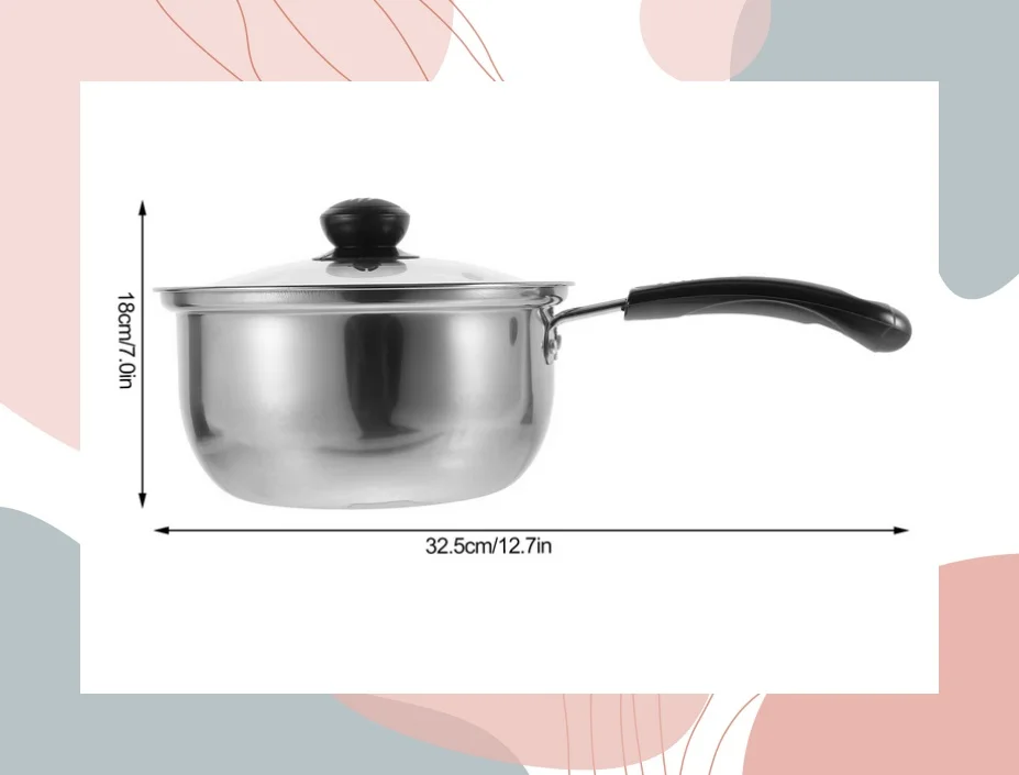 Thickened Milk Pot Stainless Steel Soup Pan Non-Stick Small Saucepan Heat Resistant Long Handle Lightweight Boil Milk Eggs Soup
Thickened Milk Pot Stainless Steel Soup Pan Non-Stick Small Saucepan Heat Resistant Long Handle Lightweight Boil Milk Eggs Soup