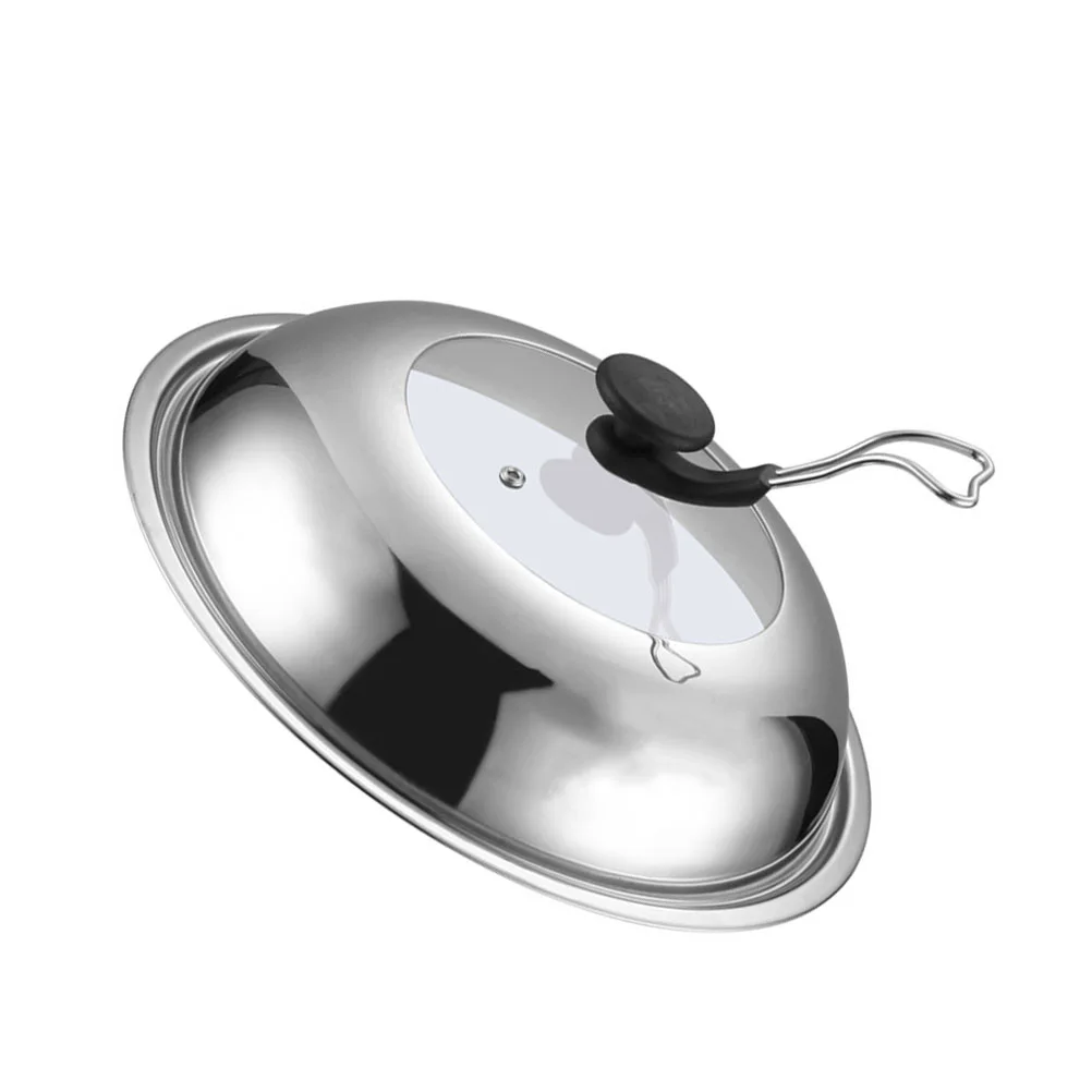 Stainless Steel Composite Cover Anti-scald Pot Visible Cooking Pans Covers Convenient
Stainless Steel Composite Cover Anti-scald Pot Visible Cooking Pans Covers Convenient