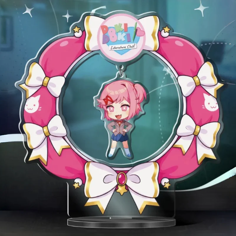 15Cm Acrylic Standee shakable for Doki Doki Literature Club Yuri Monika Sayori Natsuki Anime Desktop Peripherals Accessories Toy
15Cm Acrylic Standee shakable for Doki Doki Literature Club Yuri Monika Sayori Natsuki Anime Desktop Peripherals Accessories Toy