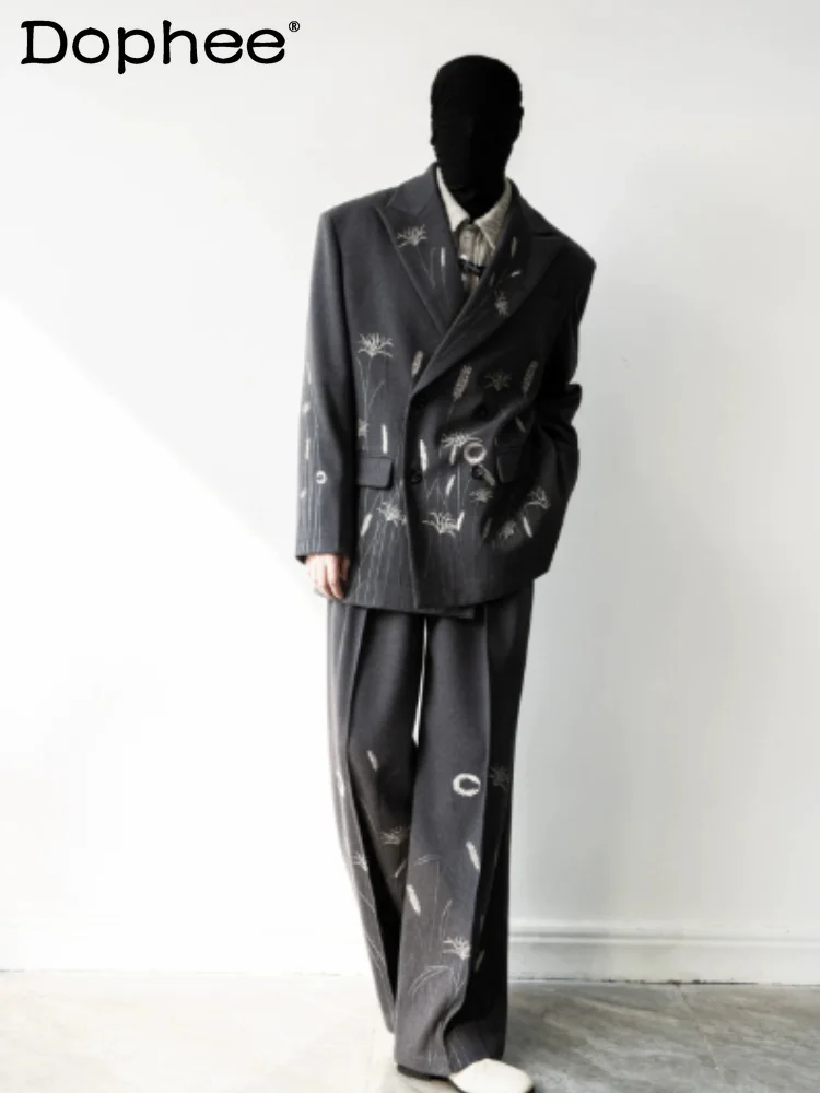 2026 Men's Spring Autumn New High-end Two-piece Sets Male Fashion Suit Jackets Men's Loose Jackets Comfort Trousers Trendy Suits
2026 Men's Spring Autumn New High-end Two-piece Sets Male Fashion Suit Jackets Men's Loose Jackets Comfort Trousers Trendy Suits
