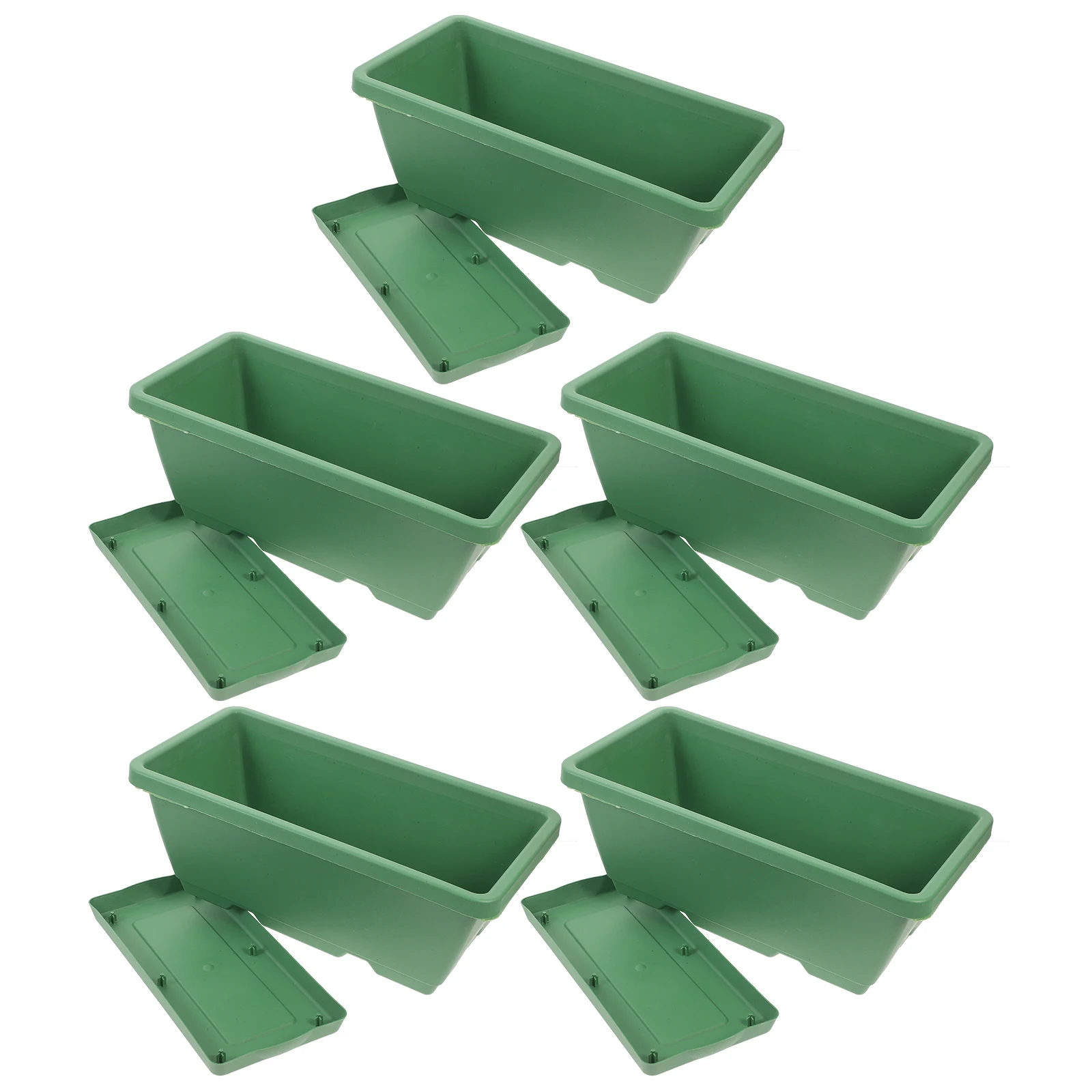 5 Sets Indoor Plants Vegetable Pot Planting Boxes Gardening Accessories Planter Pots Green Container
5 Sets Indoor Plants Vegetable Pot Planting Boxes Gardening Accessories Planter Pots Green Container