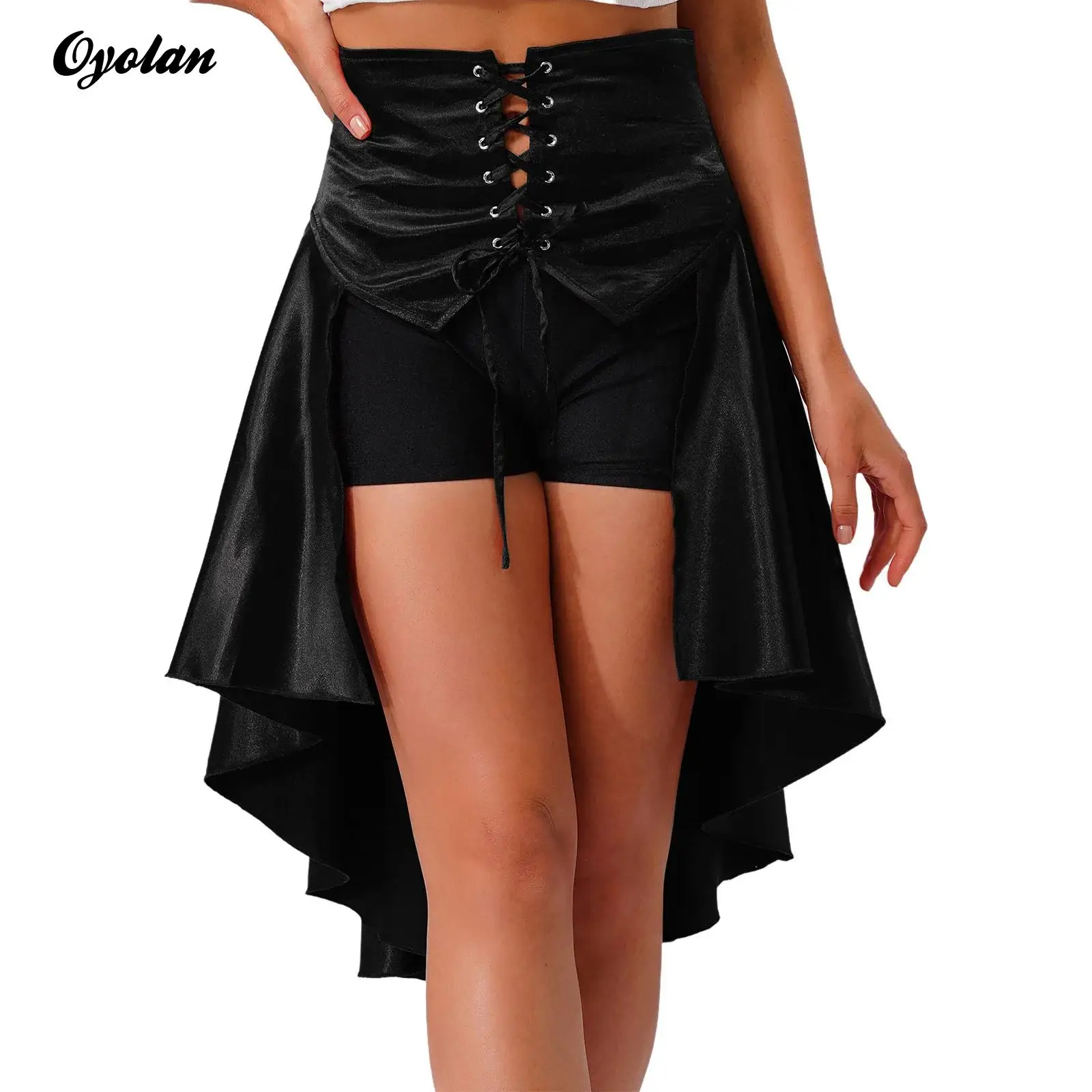 Womens Ruffles Pirate Corset Skirt Costumes Medieval Renaissance Cosplay Outfits Gothic Front Lace-up Tiered Ruffle Pirate Skirt
Womens Ruffles Pirate Corset Skirt Costumes Medieval Renaissance Cosplay Outfits Gothic Front Lace-up Tiered Ruffle Pirate Skirt