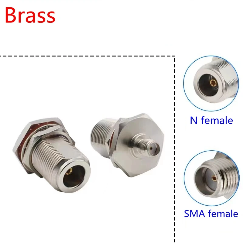 1Pcs N Type Female To SMA Female Water Proof Nut Washer Connector N To SMA with O-ring Bulkhead RF Fast Delivery Copper Brass
1Pcs N Type Female To SMA Female Water Proof Nut Washer Connector N To SMA with O-ring Bulkhead RF Fast Delivery Copper Brass