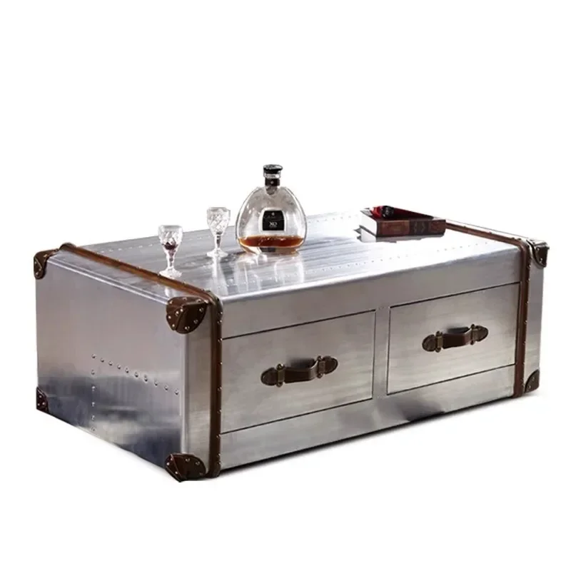 Medieval furniture American bar retro KTV stainless steel aluminum leather case coffee table cigar bar
Medieval furniture American bar retro KTV stainless steel aluminum leather case coffee table cigar bar
