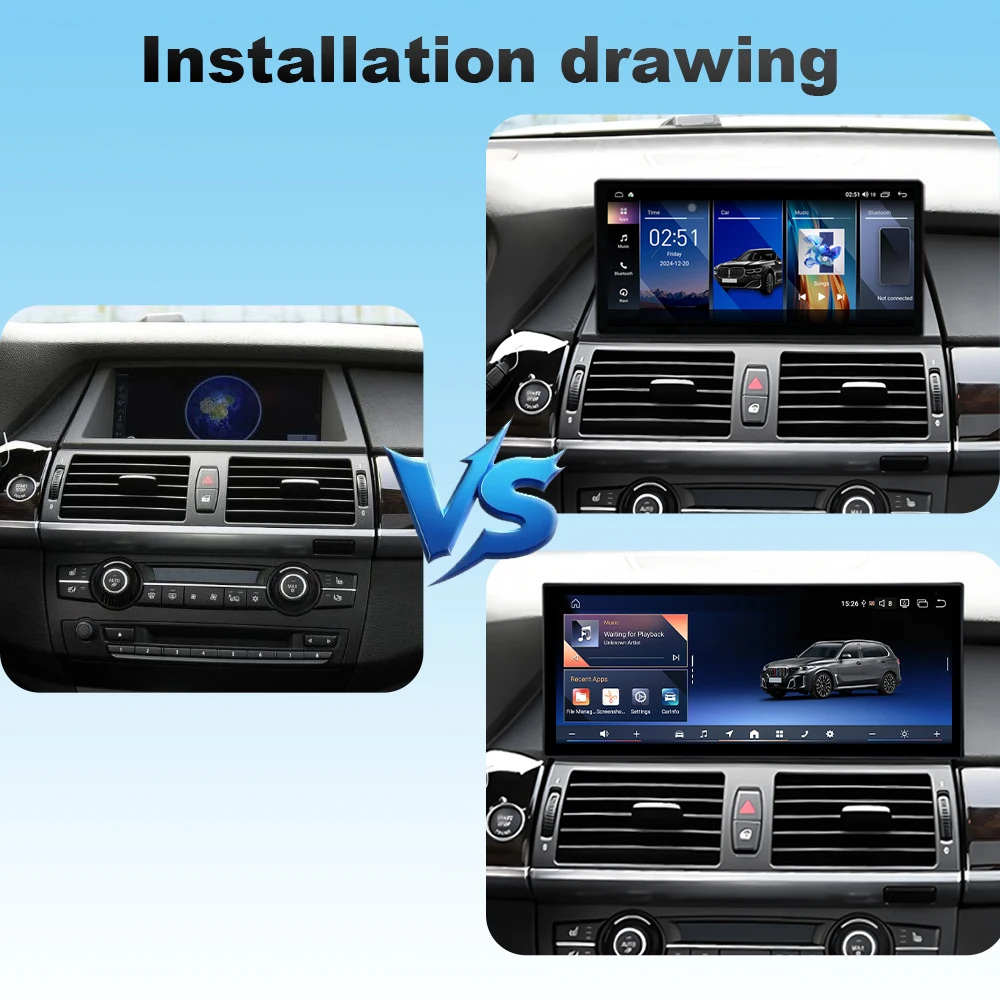 Мультимедийный проигрыватель для BMW X5 E70 X6 E71 2008-2013, Android Auto, беспроводной Carplay, DSP, стерео, сенсорный экран, GPS, 4G, WIFI, BT
Мультимедийный проигрыватель для BMW X5 E70 X6 E71 2008-2013, Android Auto, беспроводной Carplay, DSP, стерео, сенсорный экран, GPS, 4G, WIFI, BT