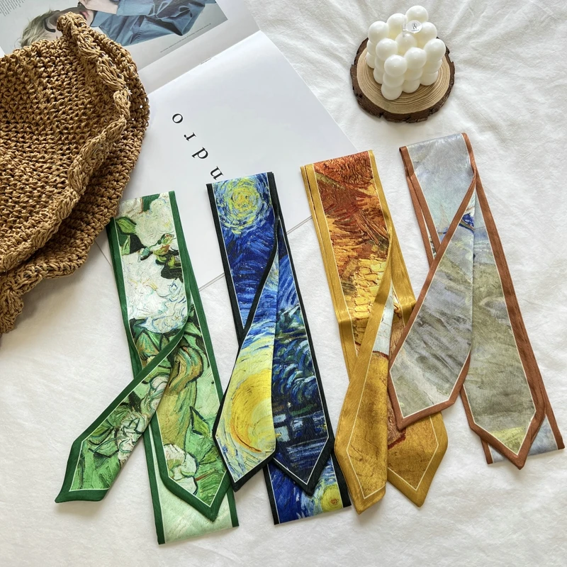 Длинная повязка для волос с принтом маслом, узкие шарфы на шею, женские повязки на голову, модные шарфы для волос, сумка на запястье, шарф для женщин
Длинная повязка для волос с принтом маслом, узкие шарфы на шею, женские повязки на голову, модные шарфы для волос, сумка на запястье, шарф для женщин