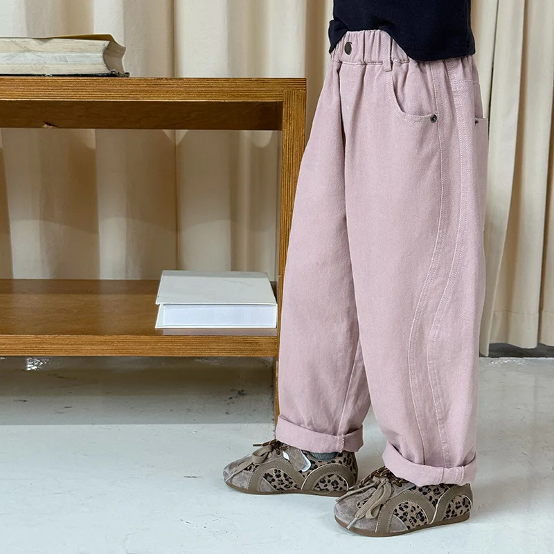 Брюки для мальчиков и девочек, новинка 2024, весна-осень, модный дизайн, универсальные однотонные повседневные брюки
Брюки для мальчиков и девочек, новинка 2024, весна-осень, модный дизайн, универсальные однотонные повседневные брюки