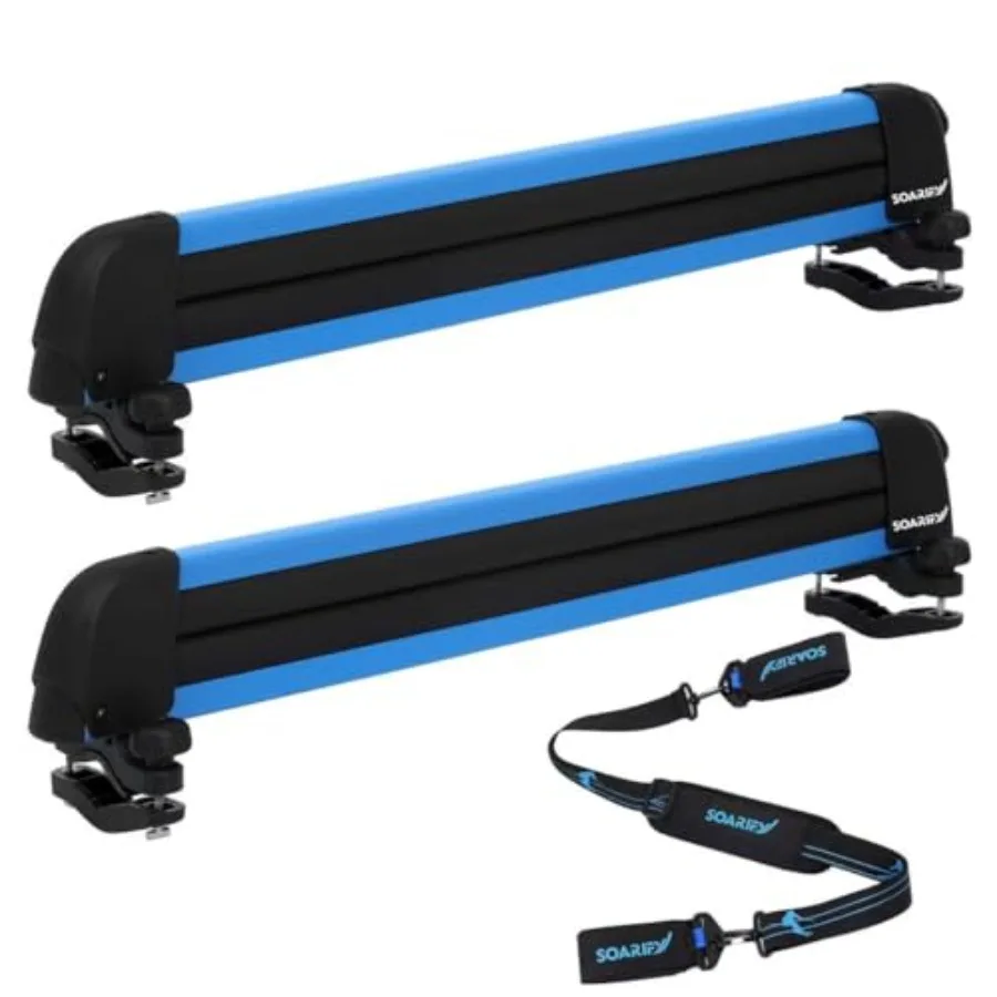Multi-Purpose Alumium Blue Ski Rack with ski Strap Carrier Roof Holder Carrier for Skis Snowboards Fishing Rods Paddles Skatebo
Multi-Purpose Alumium Blue Ski Rack with ski Strap Carrier Roof Holder Carrier for Skis Snowboards Fishing Rods Paddles Skatebo