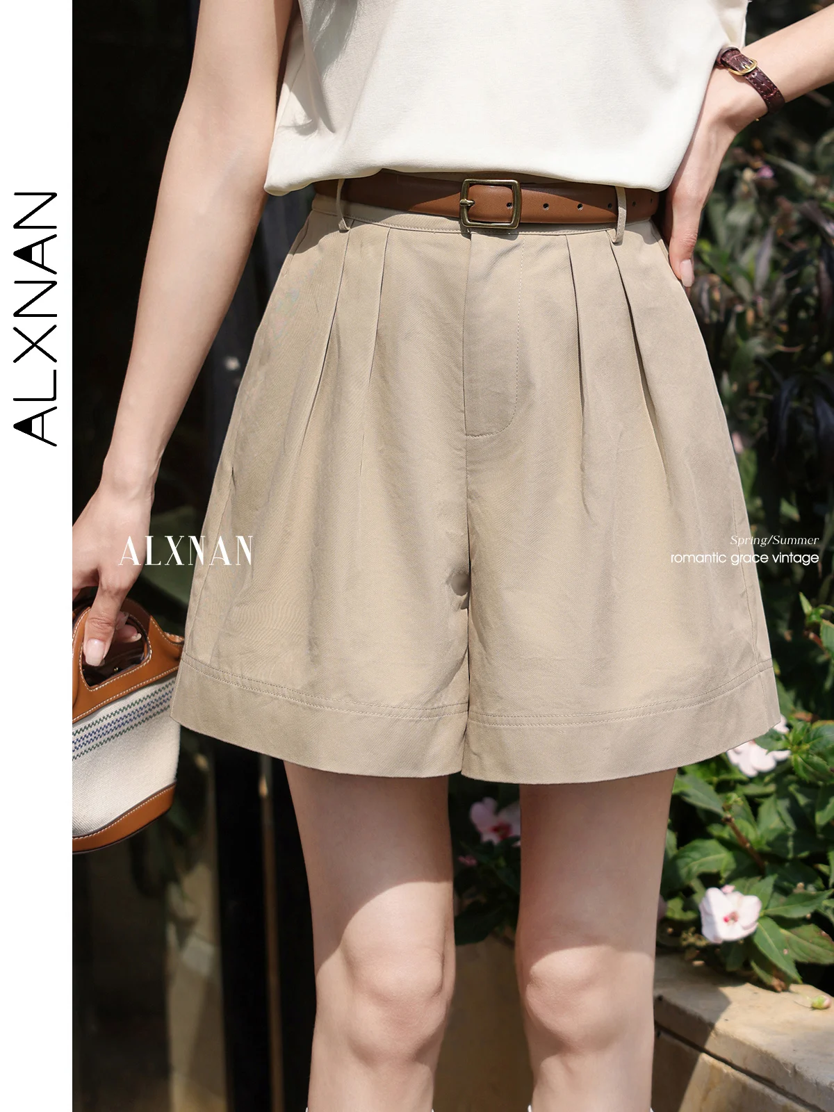 ALXNAN Women's Shorts 2025 Summer Khaki Casual Elegant Shorts Loose-fit Holiday Versatile Fashion Commuter Female Pants L38922
ALXNAN Women's Shorts 2025 Summer Khaki Casual Elegant Shorts Loose-fit Holiday Versatile Fashion Commuter Female Pants L38922