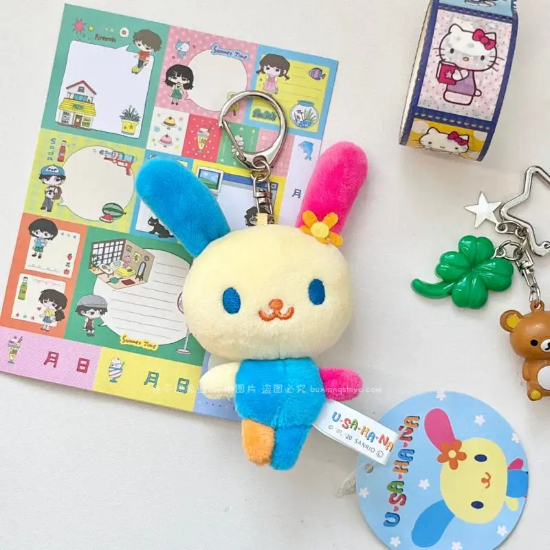 Японский Sanrio Usahana плюшевая кукла кулон милый красочный брелок с кроликом мультяшный рюкзак орнамент подвески аксессуары подарки
Японский Sanrio Usahana плюшевая кукла кулон милый красочный брелок с кроликом мультяшный рюкзак орнамент подвески аксессуары подарки