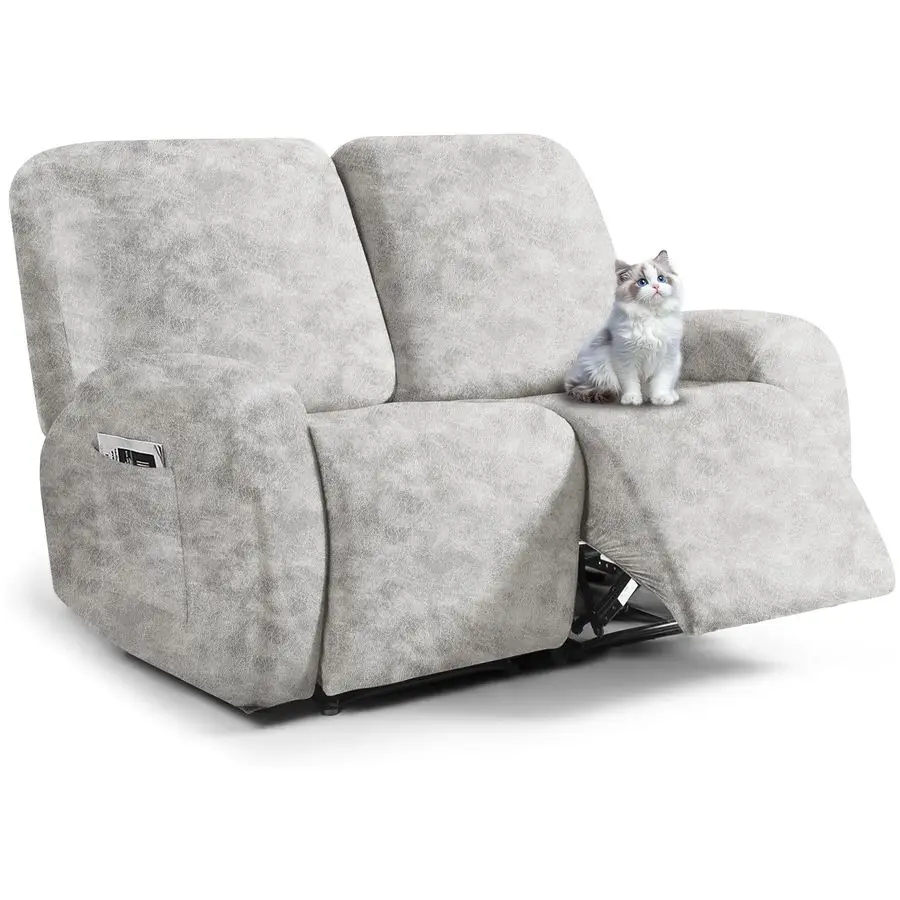 Look Loveseat Recliner Cover, 6Pieces Stretch Dual Recliner Sofa Covers, Soft Reclining Couch Slipcover, Washable Furniture Prot
Look Loveseat Recliner Cover, 6Pieces Stretch Dual Recliner Sofa Covers, Soft Reclining Couch Slipcover, Washable Furniture Prot