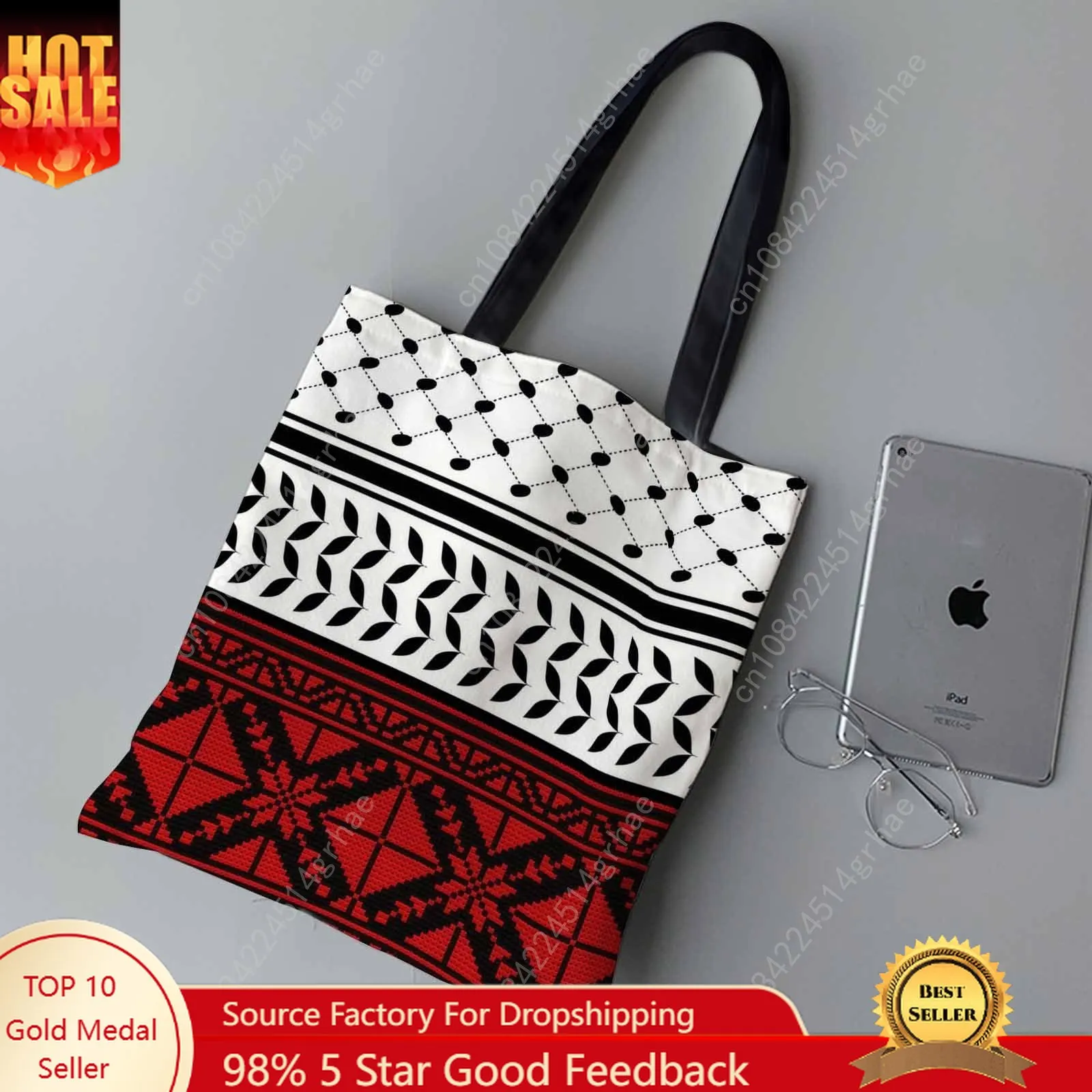 Geometric Pattern Red ,Black Traditional Design Tote Bag Picnic Accessories Shoulder Bag Large Capacity Christmas Shopping Bag
Geometric Pattern Red ,Black Traditional Design Tote Bag Picnic Accessories Shoulder Bag Large Capacity Christmas Shopping Bag