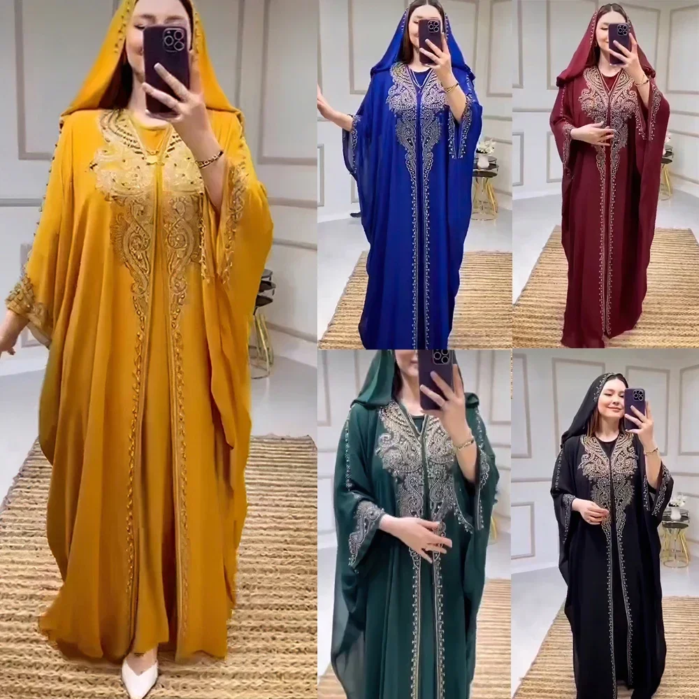 Африканские вечерние платья для женщин, шифоновый комплект Boubou Ankara Dashiki, комплект из 2 предметов, Дубайский кафтан, абайя, Джеллаба, халат, наряд марокена
Африканские вечерние платья для женщин, шифоновый комплект Boubou Ankara Dashiki, комплект из 2 предметов, Дубайский кафтан, абайя, Джеллаба, халат, наряд марокена