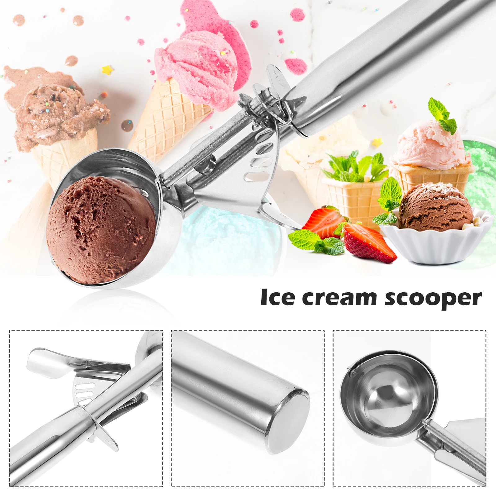 ice cream spoon ice cream scoop ice cream scooper stainless steel ice cream scoop cookie scoop
ice cream spoon ice cream scoop ice cream scooper stainless steel ice cream scoop cookie scoop