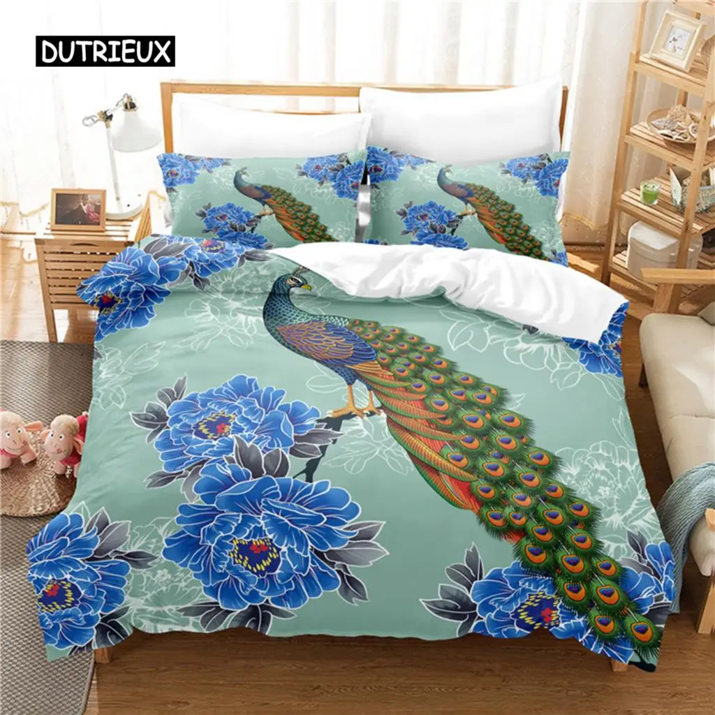 Peacock Bedding Set Duvet Cover Set 3d Bedding Digital Printing Bed Linen Queen Size Bedding Set Fashion Design
Peacock Bedding Set Duvet Cover Set 3d Bedding Digital Printing Bed Linen Queen Size Bedding Set Fashion Design