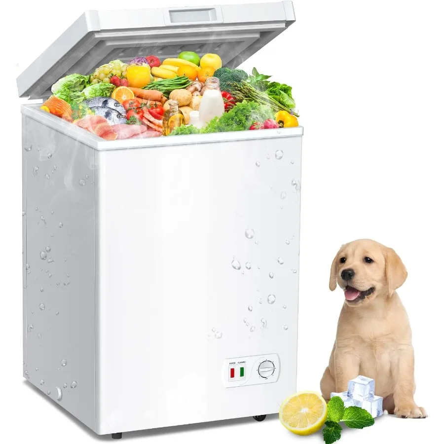 4.2 Cu.Ft Small Deep Freezer Chest Freezer with Removable Basket Compact Freezer for Apartment Home Office White Ideal for Limi
4.2 Cu.Ft Small Deep Freezer Chest Freezer with Removable Basket Compact Freezer for Apartment Home Office White Ideal for Limi