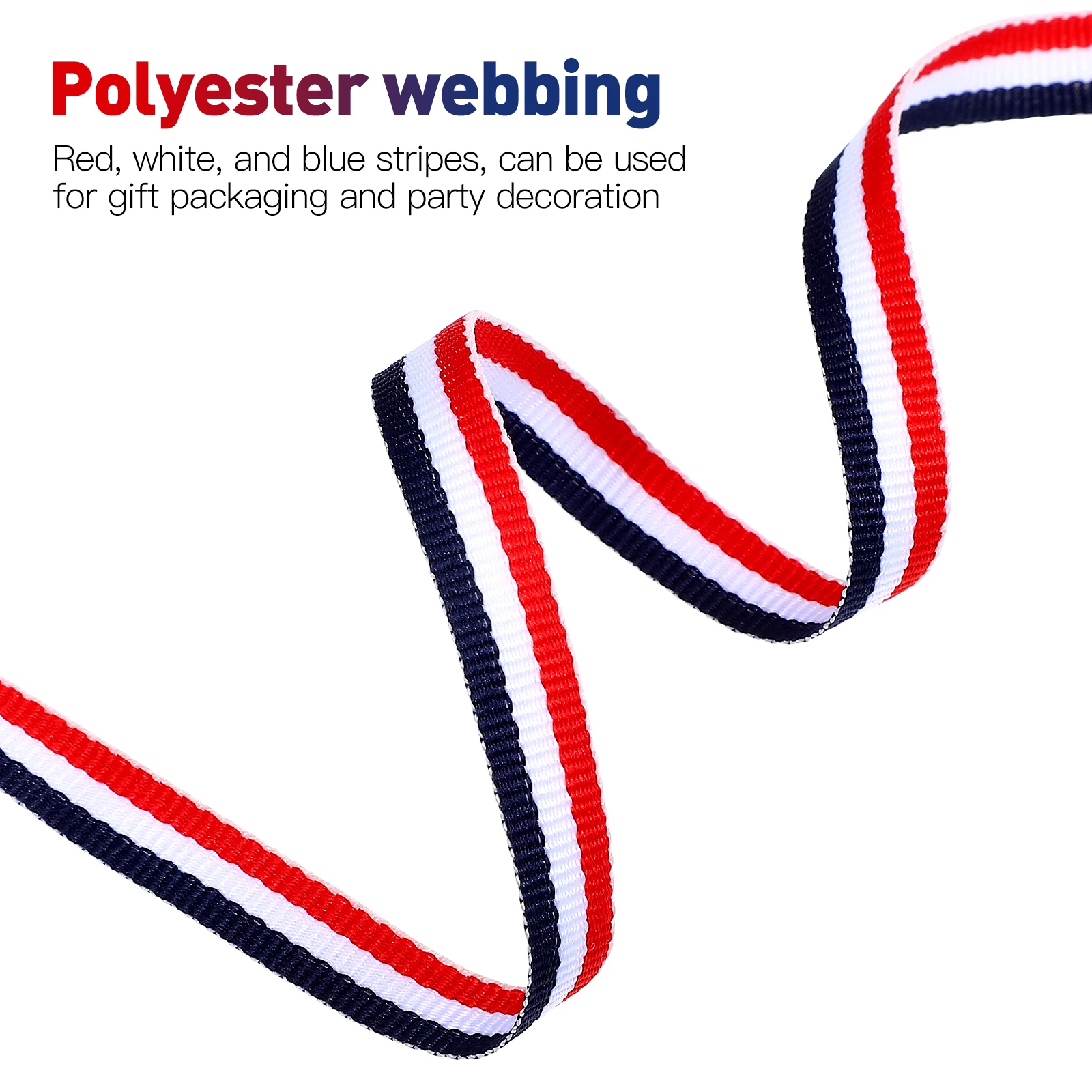 Polyester Stripes Ribbon Plain Webbing Bulk Fabric Red Navy Christmas Decor Halloween Ribbon Roll Sewing Projects Gift
Polyester Stripes Ribbon Plain Webbing Bulk Fabric Red Navy Christmas Decor Halloween Ribbon Roll Sewing Projects Gift