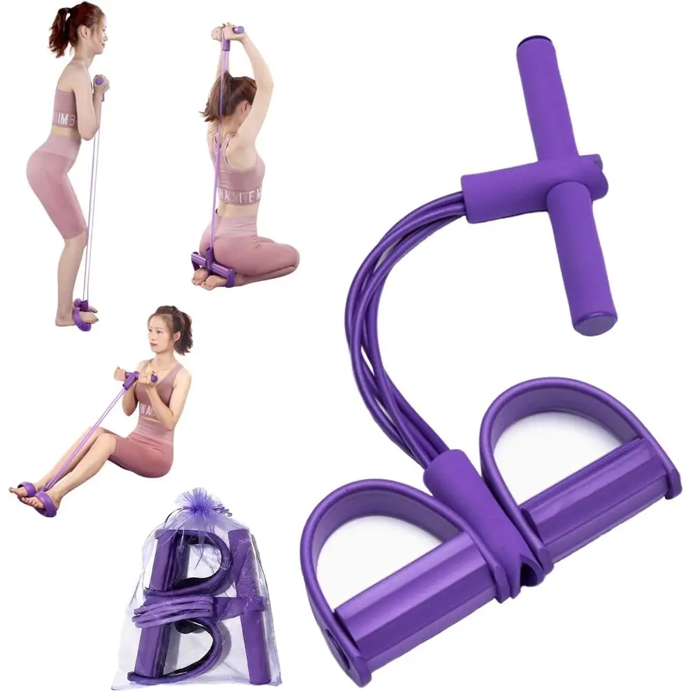 Set of 4 Exercise Bands with Handles and Ankle Straps for Arm, Leg, and Full-Body Strength Training at Home
Set of 4 Exercise Bands with Handles and Ankle Straps for Arm, Leg, and Full-Body Strength Training at Home