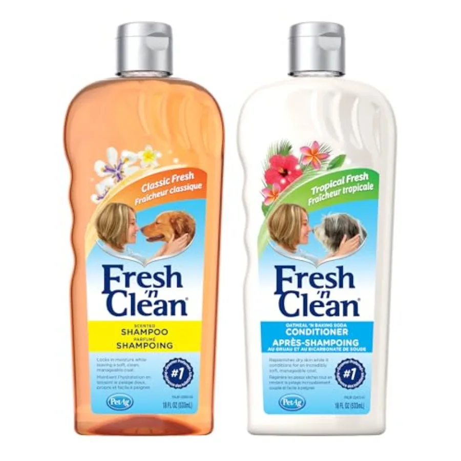 Fresh 'n Clean Scented Shampoo, Classic Fresh Scent 18 oz + Oatmeal 'n Baking Soda Conditioner, Tropical Breeze Scent (18 oz)
Fresh 'n Clean Scented Shampoo, Classic Fresh Scent 18 oz + Oatmeal 'n Baking Soda Conditioner, Tropical Breeze Scent (18 oz)