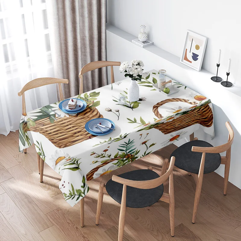 Farmhouse Style Tablecloth: Flower Basket Print - Rustic Vintage Decor for Kitchen Dining Tables - Washable Durable 60x120"
Farmhouse Style Tablecloth: Flower Basket Print - Rustic Vintage Decor for Kitchen Dining Tables - Washable Durable 60x120"
