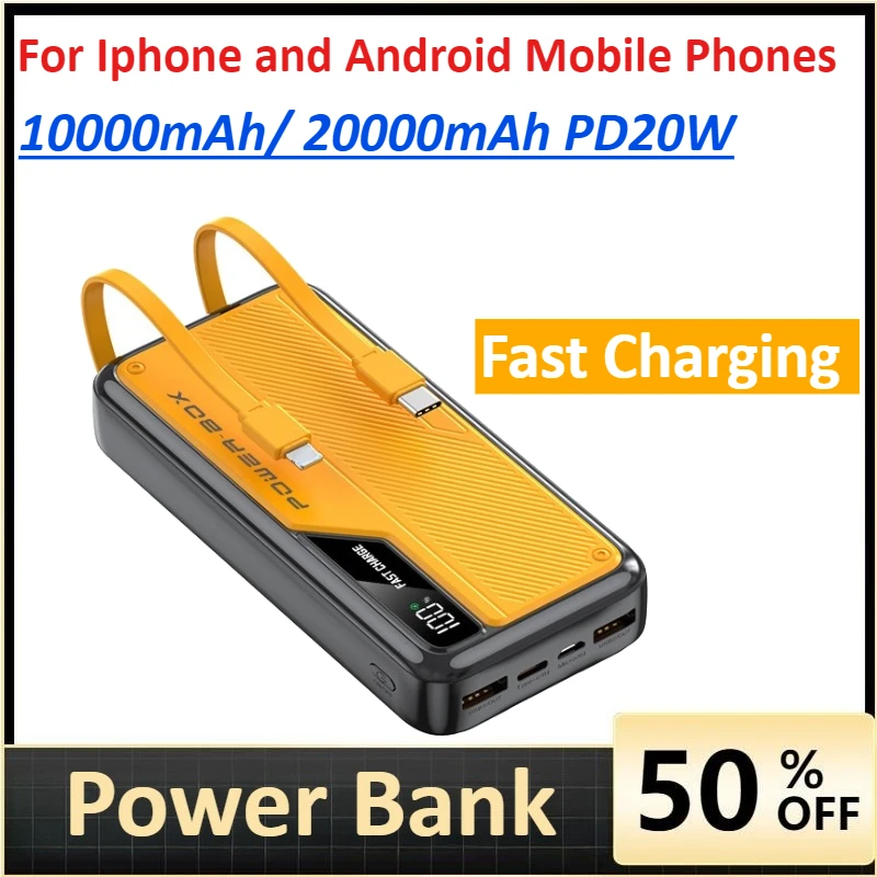 10000mAh/ 20000mAh Slim Compact Portable Power Bank Super Fast Charge PD20W for Iphone and Android Mobile Phones
10000mAh/ 20000mAh Slim Compact Portable Power Bank Super Fast Charge PD20W for Iphone and Android Mobile Phones