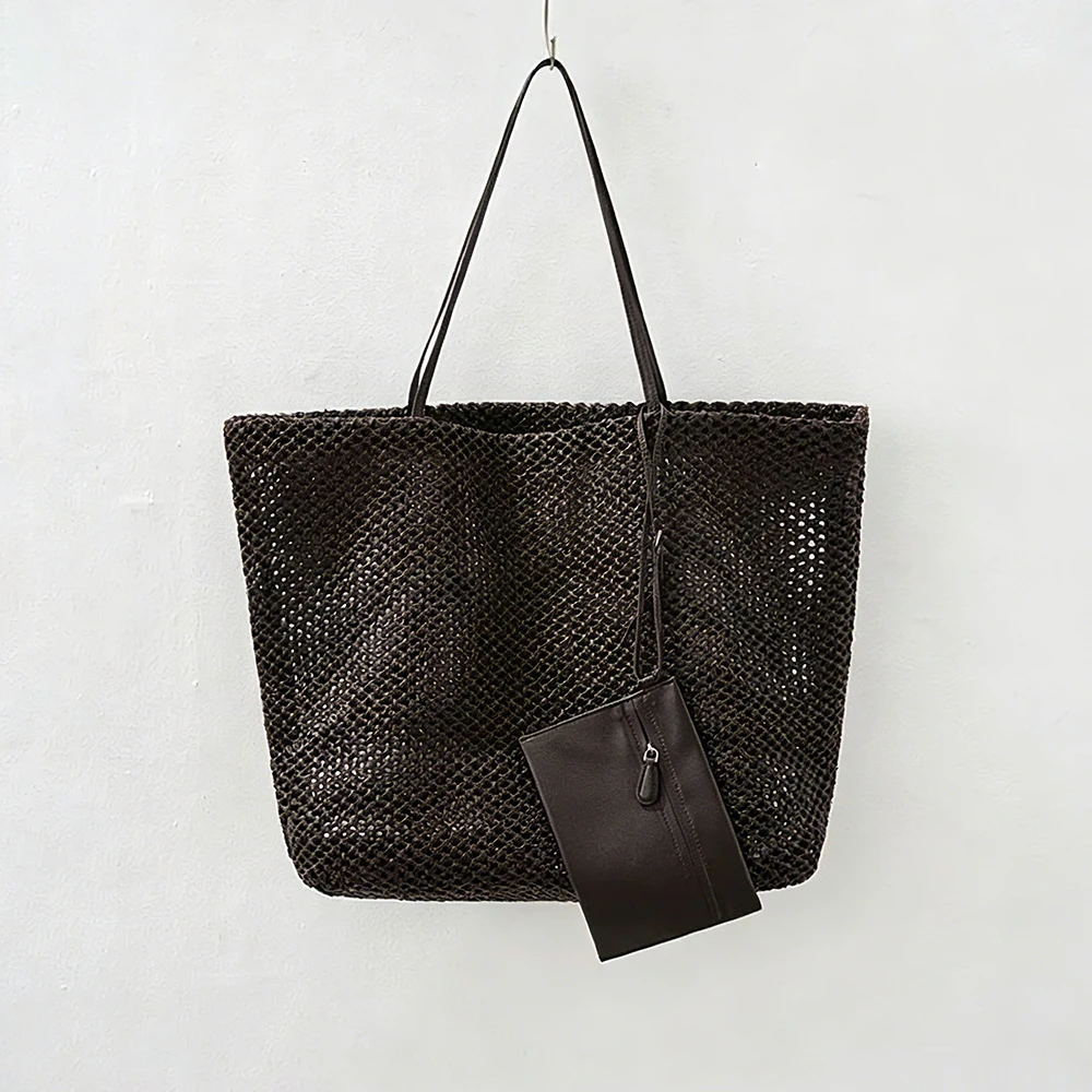 Hollow Woven Beach Bag Tote Bohemian Paper Rope Straw Bags for Women Shoulder Bag NEW Summer Travel Handbags Shopper Purses Chic
Hollow Woven Beach Bag Tote Bohemian Paper Rope Straw Bags for Women Shoulder Bag NEW Summer Travel Handbags Shopper Purses Chic