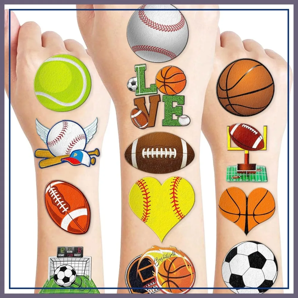 120 PCS Sports Ball Temporary Tattoos for Party Favors, Basketball Football Baseball Soccer Stickers Gifts
120 PCS Sports Ball Temporary Tattoos for Party Favors, Basketball Football Baseball Soccer Stickers Gifts