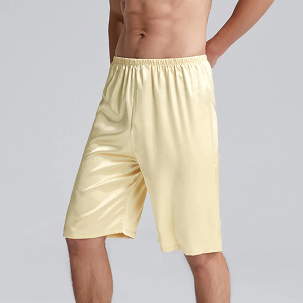 Summer Men's Home Solid Silk Satin Pajamas Shorts Breathable Pyjamas Boxers Short Sleep Bottoms Nightwear Comfortable Sleepwear
Summer Men's Home Solid Silk Satin Pajamas Shorts Breathable Pyjamas Boxers Short Sleep Bottoms Nightwear Comfortable Sleepwear