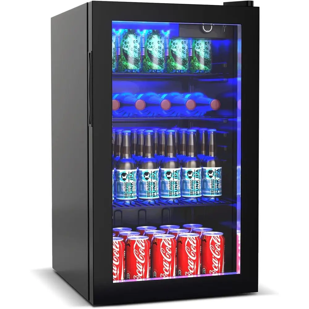 Mini Beverage Fridge with Glass Door, Removable Shelves for Soda or Wine, 3.2 Cu. Ft., Ideal for Small Spaces in Home or Bedroom
Mini Beverage Fridge with Glass Door, Removable Shelves for Soda or Wine, 3.2 Cu. Ft., Ideal for Small Spaces in Home or Bedroom