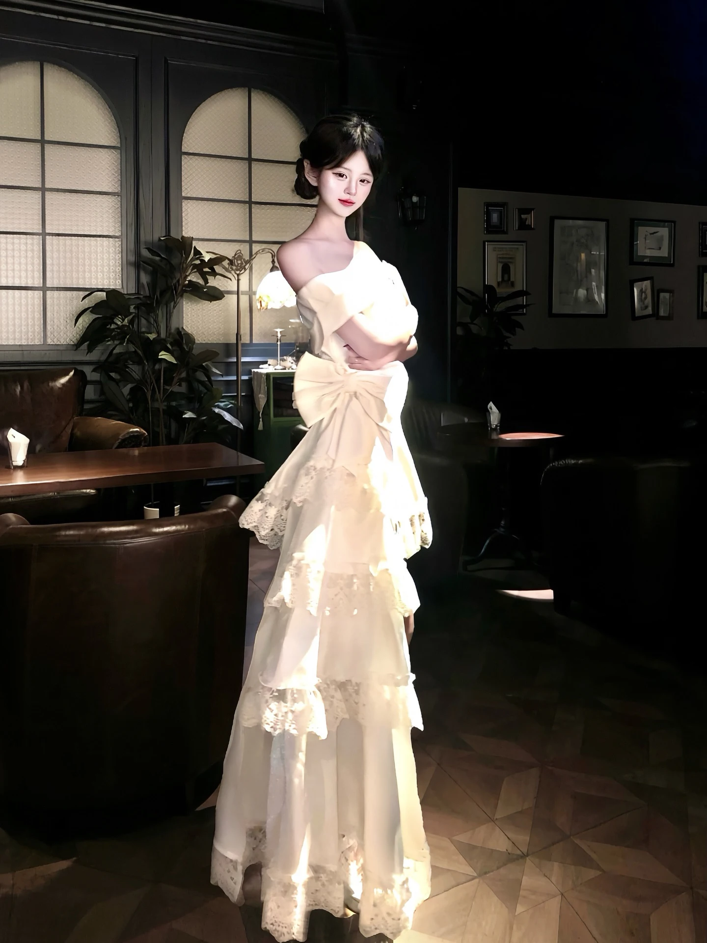 Original One Shoulder Side Train Dress Birthday Adult Ceremony Gown Elegant Cake Tailed Skirt for Party Date Work Dinner
Original One Shoulder Side Train Dress Birthday Adult Ceremony Gown Elegant Cake Tailed Skirt for Party Date Work Dinner