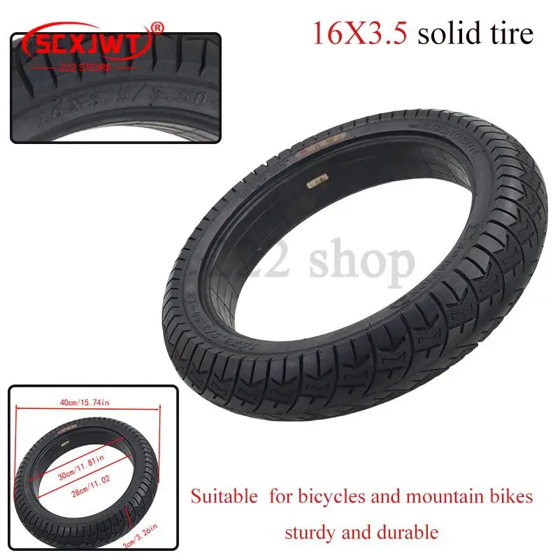 New16 Inch16x3.5 Jiangxin solid rubber tire for bicycles and mountain bikes sturdy and durable
New16 Inch16x3.5 Jiangxin solid rubber tire for bicycles and mountain bikes sturdy and durable