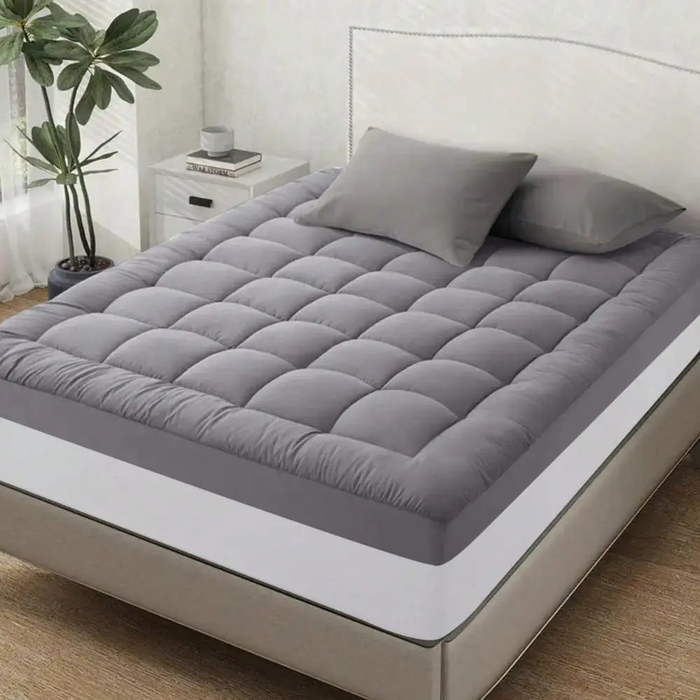 Quilted Mattress Pad UltraFluffy Soft Topper With Breathable Fabric, Machine Washable, Foldable, 810cm Thick, Ideal For Home An
Quilted Mattress Pad UltraFluffy Soft Topper With Breathable Fabric, Machine Washable, Foldable, 810cm Thick, Ideal For Home An