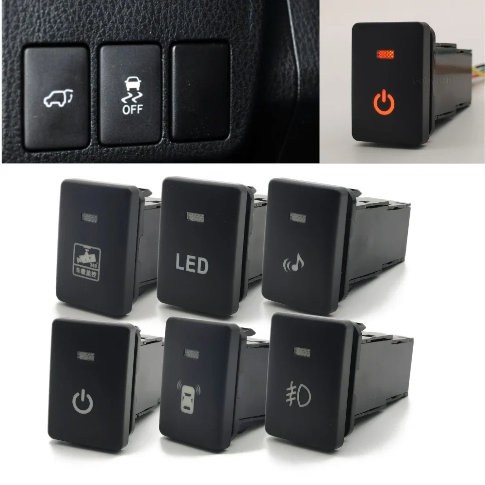Car LED Fog Light Power on Off Parking Radar Camera Recorder Music Switch Button with Wire for Suzuki Jimny 2019 2020 2021
Car LED Fog Light Power on Off Parking Radar Camera Recorder Music Switch Button with Wire for Suzuki Jimny 2019 2020 2021