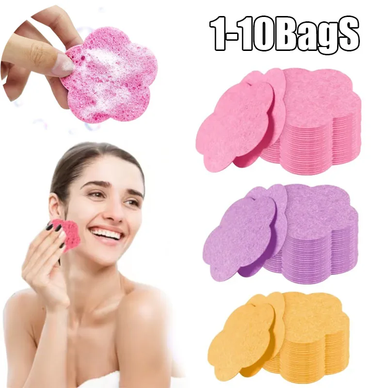 1-10BagS Face Cleaning Sponge Pad Flower-Shaped Compressed Wood Fiber Sponge for Facial SPA Massage Makeup Removal
1-10BagS Face Cleaning Sponge Pad Flower-Shaped Compressed Wood Fiber Sponge for Facial SPA Massage Makeup Removal
