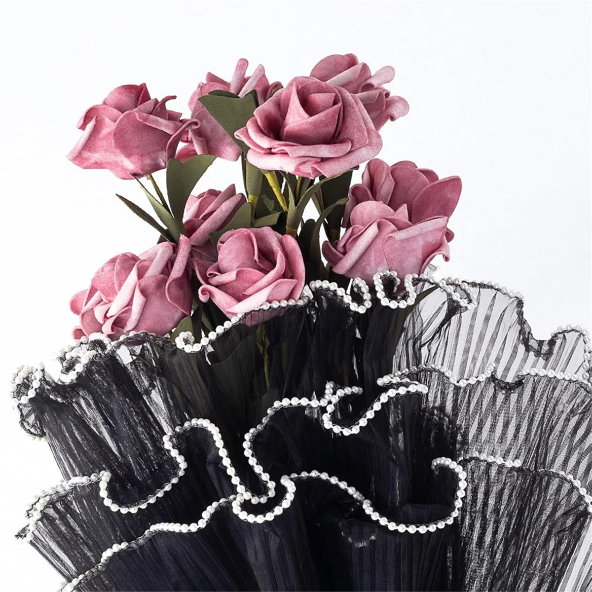 ABNJ 4 ярда оберточная бумага для цветов с жемчужным краем, оберточная бумага для букетов, сетчатая бумага для цветочной упаковки, 3 упаковки, черная
ABNJ 4 ярда оберточная бумага для цветов с жемчужным краем, оберточная бумага для букетов, сетчатая бумага для цветочной упаковки, 3 упаковки, черная